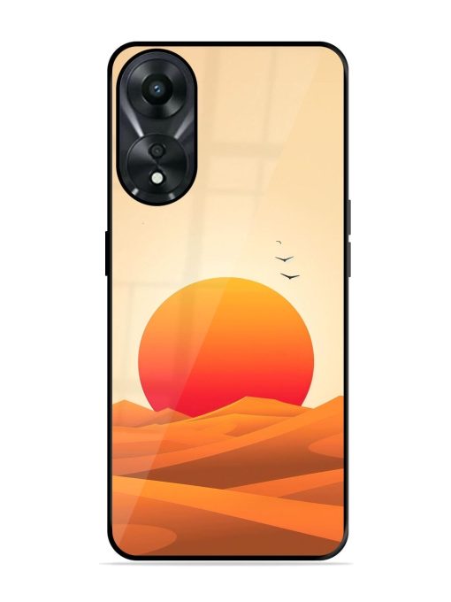 Desert Sunset Glossy Soft Edge Case for Oppo A78 (5G) Chachhi