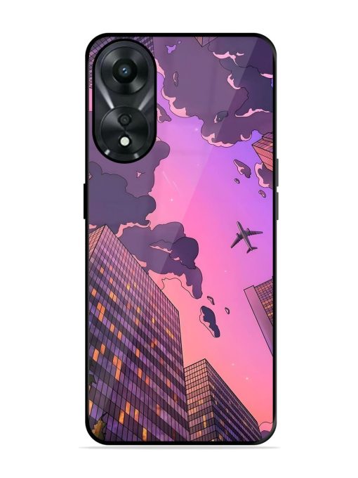 Urban Twilight Glossy Soft Edge Case for Oppo A78 (5G) Chachhi