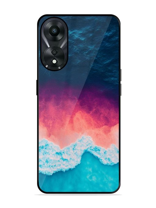 Where The Ocean Meets The Sky Glossy Soft Edge Case for Oppo A78 (5G) Chachhi