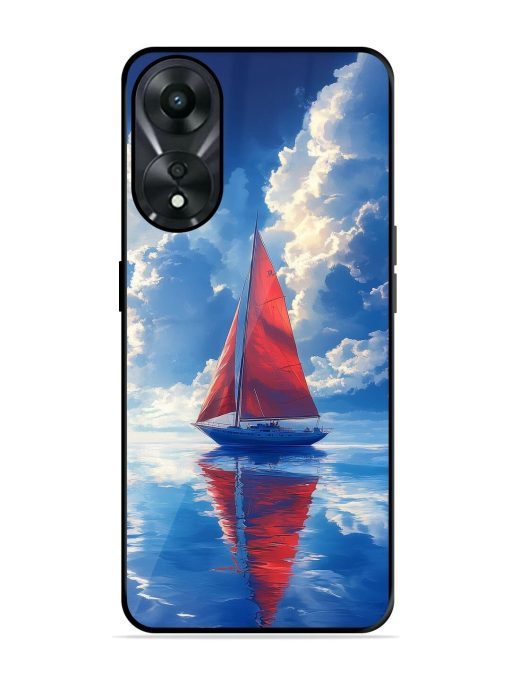 Crimson Sails Glossy Soft Edge Case for Oppo A78 (5G) Chachhi