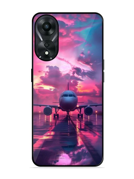 Neon Runway Glossy Soft Edge Case for Oppo A78 (5G) Chachhi