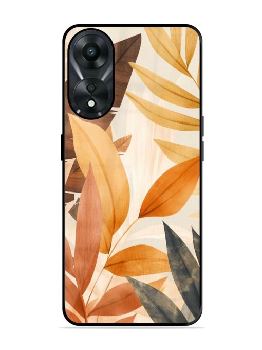 Earthy Elegance Glossy Soft Edge Case for Oppo A78 (5G) Chachhi