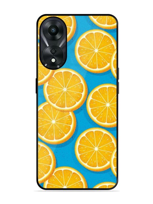 Citrus Symphony Glossy Soft Edge Case for Oppo A78 (5G) Chachhi