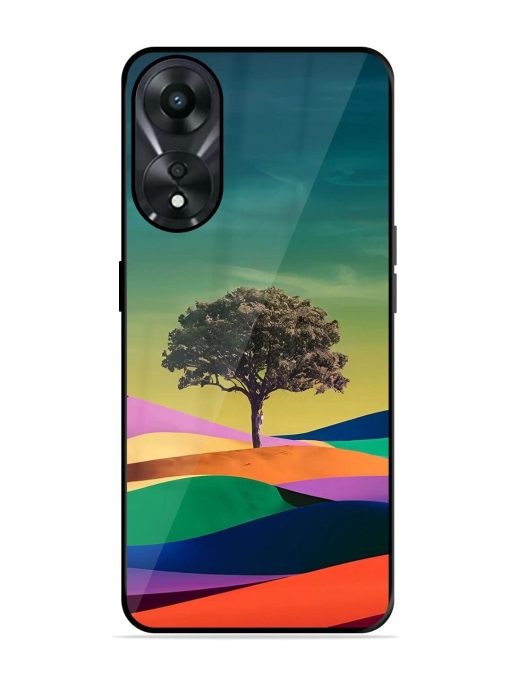 Rainbow'S Lone Sentinel Glossy Soft Edge Case for Oppo A78 (5G) Chachhi