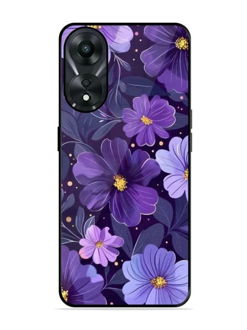 Purple Paradise Glossy Soft Edge Case for Oppo A78 (5G) Chachhi