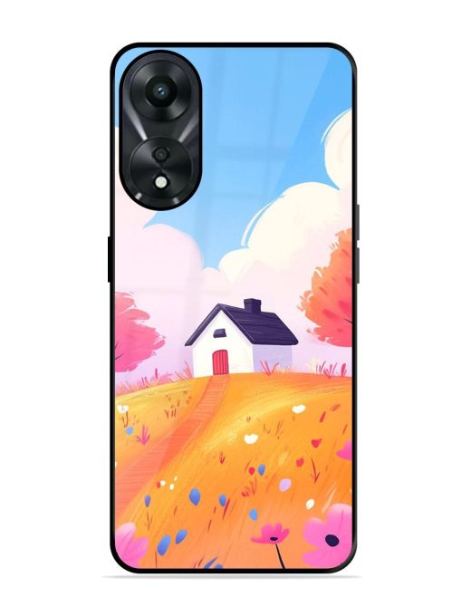 Hilltop Haven Glossy Soft Edge Case for Oppo A78 (5G) Chachhi