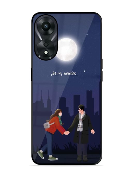 Moonlight Proposal Glossy Soft Edge Case for Oppo A78 (5G) Chachhi