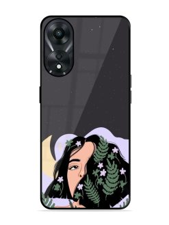 Lunar Lullaby Glossy Soft Edge Case for Oppo A78 (5G)