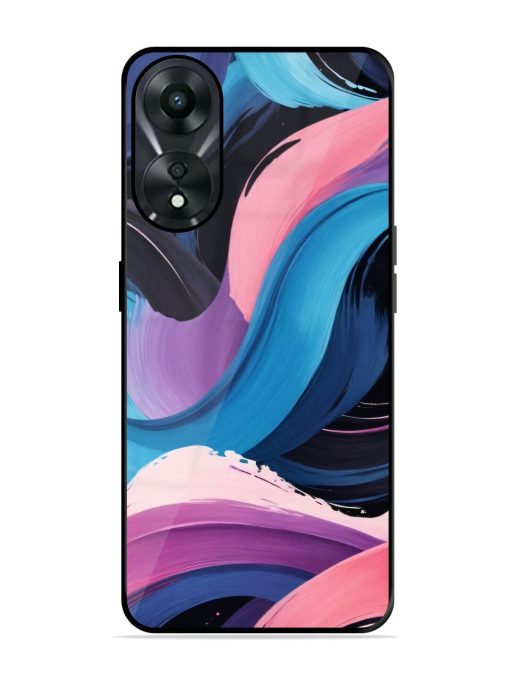 Whimsical Waves Glossy Soft Edge Case for Oppo A78 (5G) Chachhi