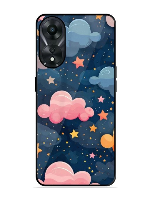 Twinkling Dreams Glossy Soft Edge Case for Oppo A78 (5G) Chachhi