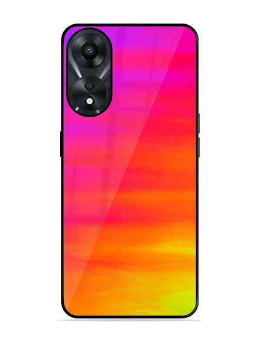 Neon Horizon Glossy Soft Edge Case for Oppo A78 (5G) Chachhi