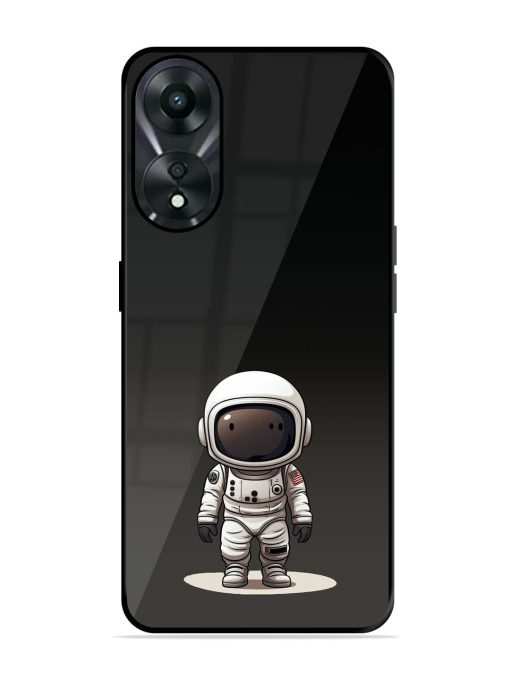 Neon Astronaut Glossy Soft Edge Case for Oppo A78 (5G) Chachhi