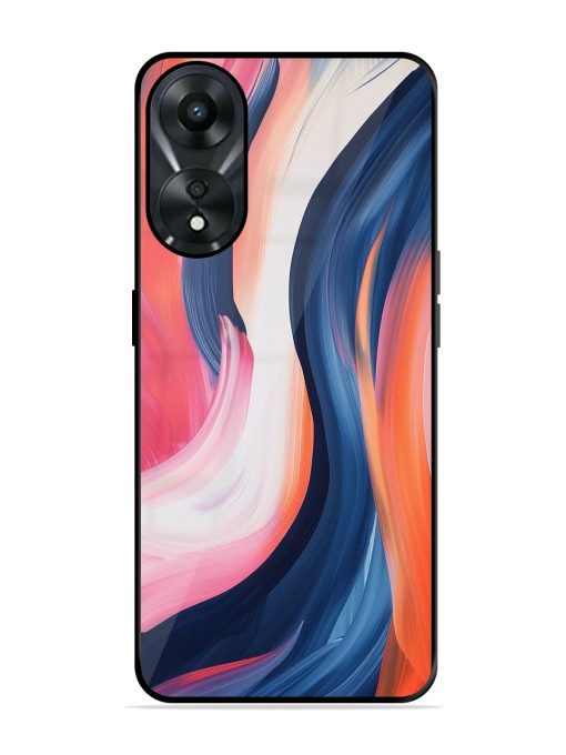 Whirling Hues Glossy Soft Edge Case for Oppo A78 (5G) Chachhi