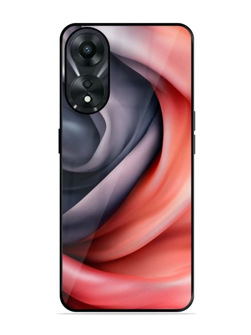 Swirling Silk Glossy Soft Edge Case for Oppo A78 (5G) Chachhi