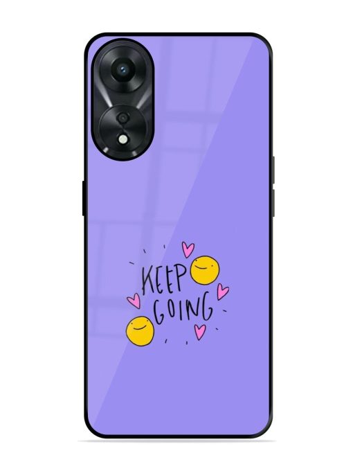 Smiling Through It All Glossy Soft Edge Case for Oppo A78 (5G) Chachhi