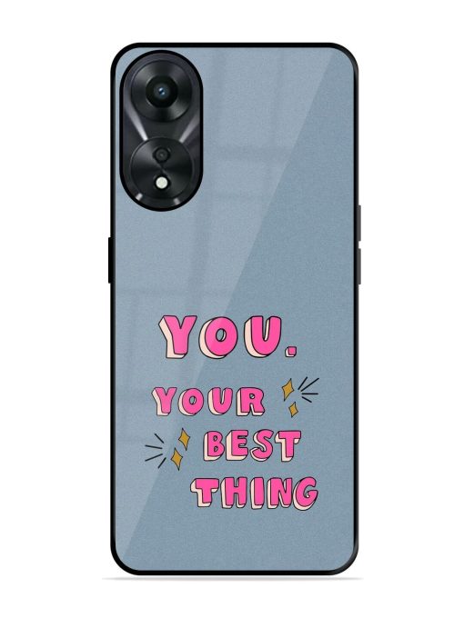 Self-Love Sparkles Glossy Soft Edge Case for Oppo A78 (5G) Chachhi