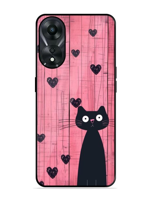 Feline Valentine'S Day Glossy Soft Edge Case for Oppo A78 (5G) Chachhi