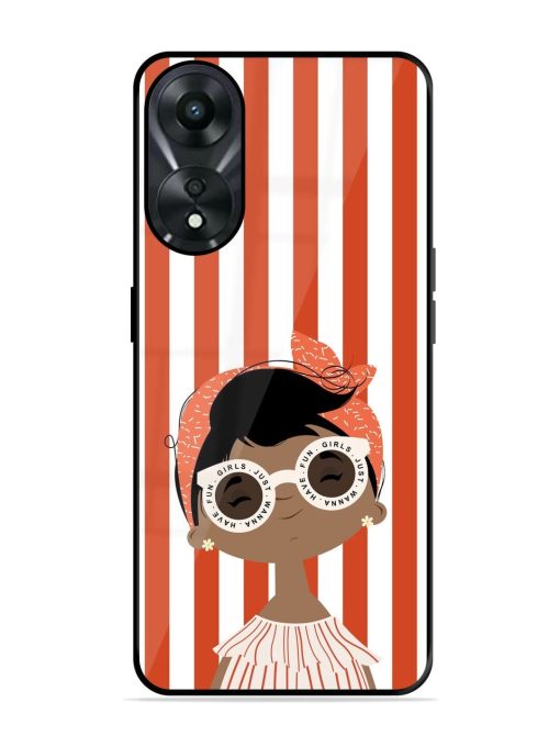 Girls Just Wanna Have Fun Glossy Soft Edge Case for Oppo A78 (5G) Chachhi