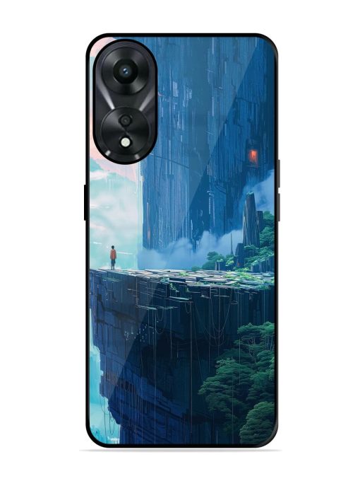 Solitude In The Sky Glossy Soft Edge Case for Oppo A78 (5G) Chachhi