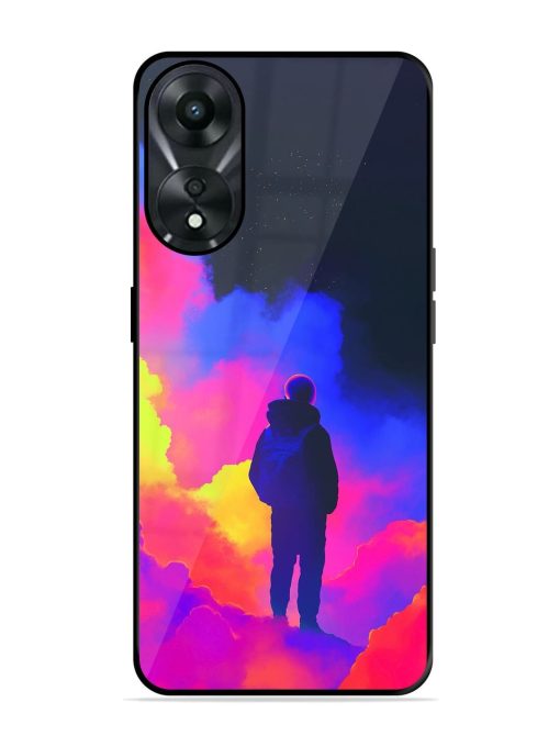 Cosmic Wanderer Glossy Soft Edge Case for Oppo A78 (5G) Chachhi