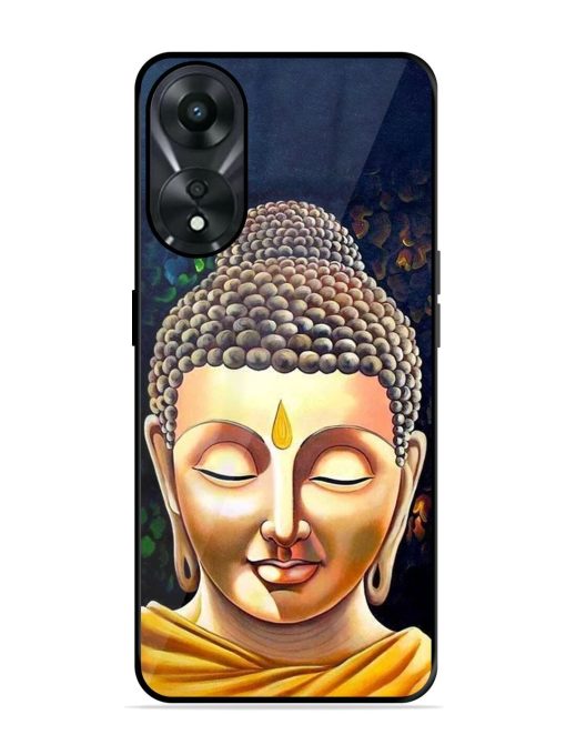 Buddha Face Glossy Soft Edge Case for Oppo A78 (5G) Chachhi