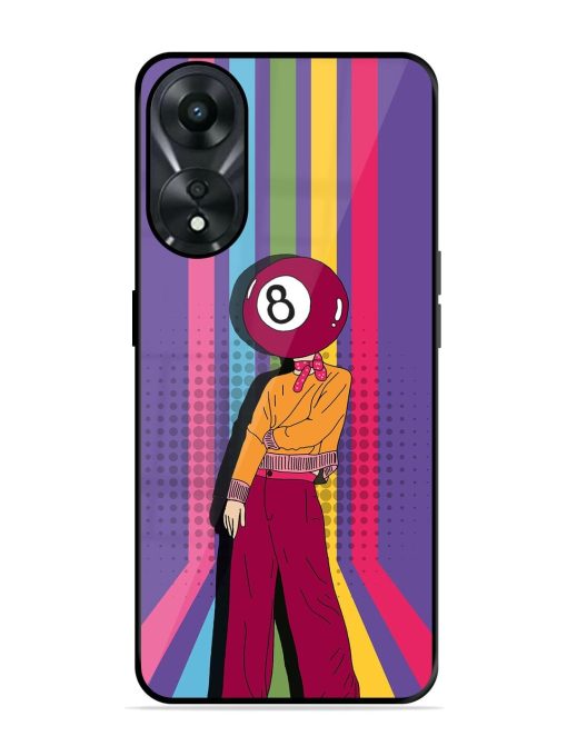 Eight Ball Fashionista Glossy Soft Edge Case for Oppo A78 (5G) Chachhi