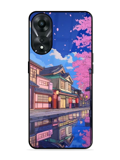 Tranquil Reflections Glossy Soft Edge Case for Oppo A78 (5G) Chachhi