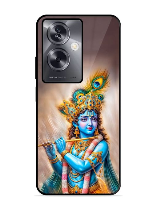 Divine Krishna Glossy Soft Edge Case for Oppo A79 (5G) Chachhi