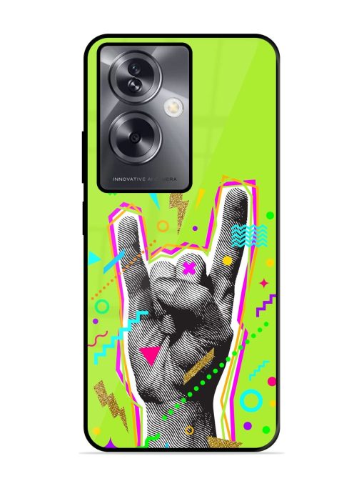 Neon Rock Glossy Soft Edge Case for Oppo A79 (5G) Chachhi