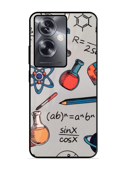 Science Doodle Glossy Soft Edge Case for Oppo A79 (5G) Chachhi