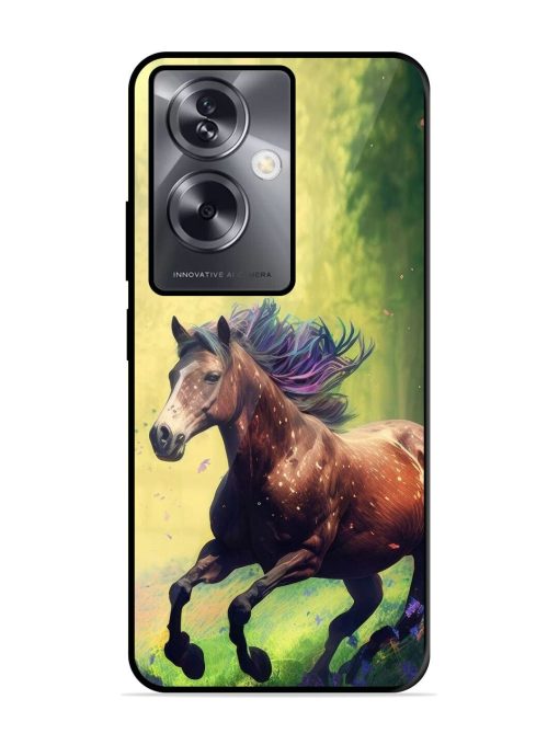 Enchanted Gallop Glossy Soft Edge Case for Oppo A79 (5G) Chachhi