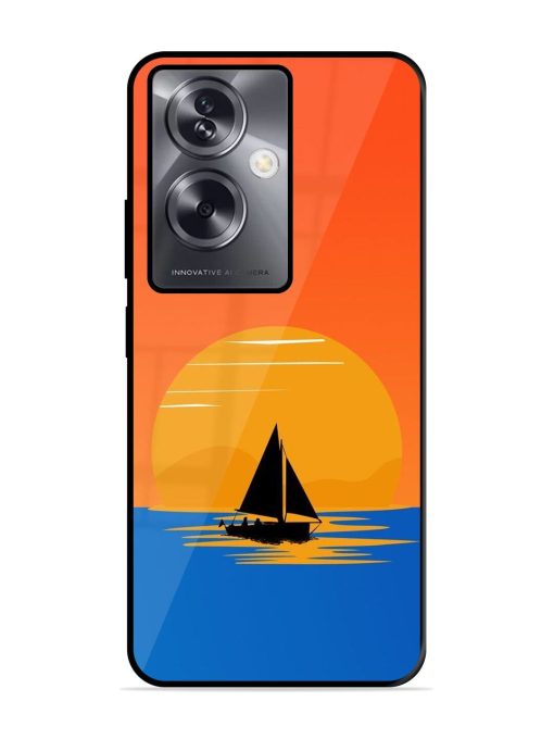 Sunset Sail Glossy Soft Edge Case for Oppo A79 (5G) Chachhi