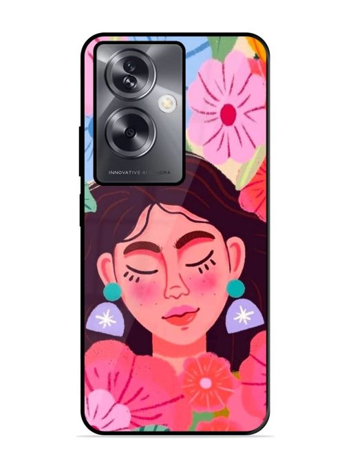 Blooming Serenity Glossy Soft Edge Case for Oppo A79 (5G) Chachhi