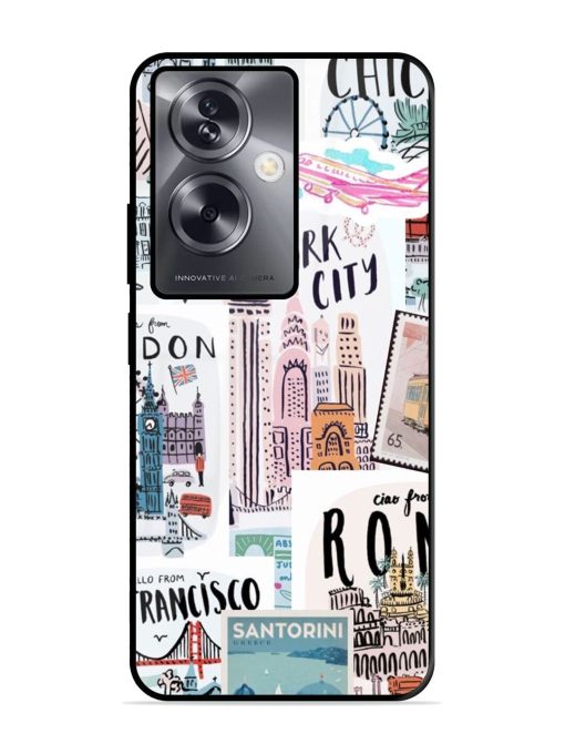 Travelogue Glossy Soft Edge Case for Oppo A79 (5G)