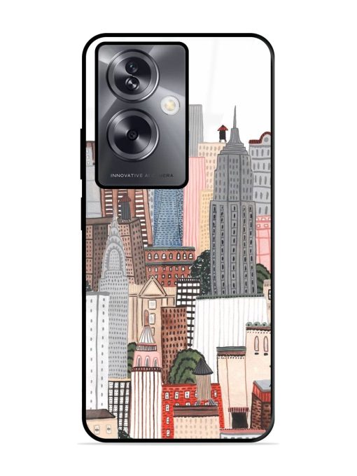 Cityscape Dreams Glossy Soft Edge Case for Oppo A79 (5G) Chachhi