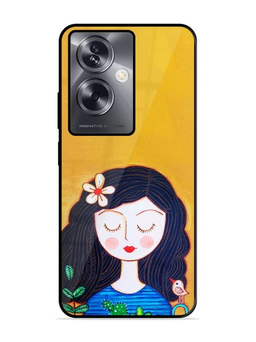 Girl Illustration Glossy Soft Edge Case for Oppo A79 (5G) Chachhi