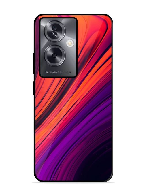 Crimson Curls Glossy Soft Edge Case for Oppo A79 (5G) Chachhi