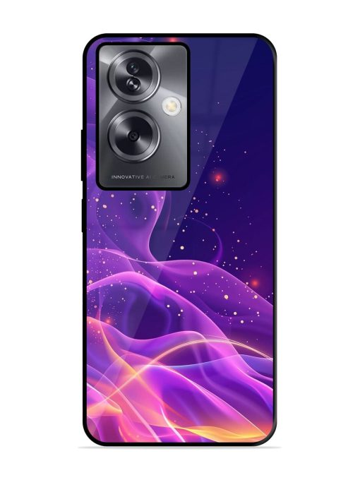 Cosmic Currents Glossy Soft Edge Case for Oppo A79 (5G) Chachhi