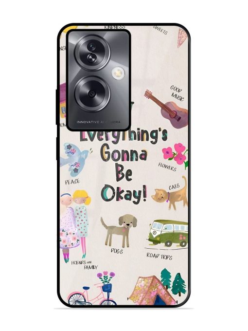 Sunshine And Smiles Glossy Soft Edge Case for Oppo A79 (5G) Chachhi