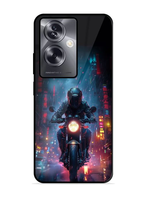 Neon Nights Glossy Soft Edge Case for Oppo A79 (5G) Chachhi