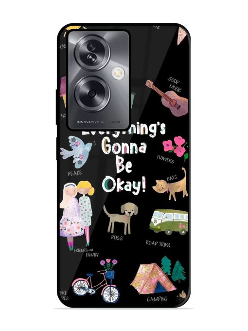 Everything'S Gonna Be Okay Glossy Soft Edge Case for Oppo A79 (5G) Chachhi