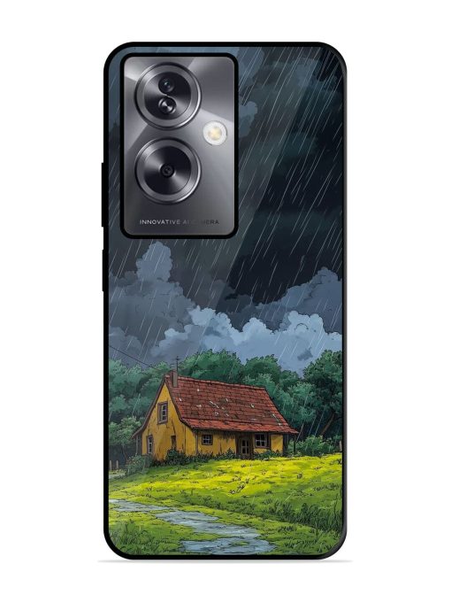 Rainy Day Retreat Glossy Soft Edge Case for Oppo A79 (5G) Chachhi