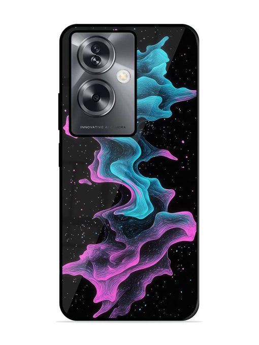 Cosmic Currents Glossy Soft Edge Case for Oppo A79 (5G) Chachhi