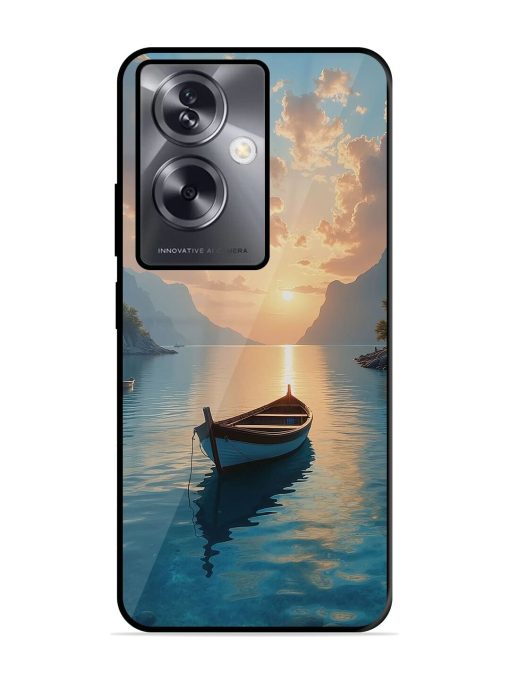 Serene Sunset Glossy Soft Edge Case for Oppo A79 (5G) Chachhi