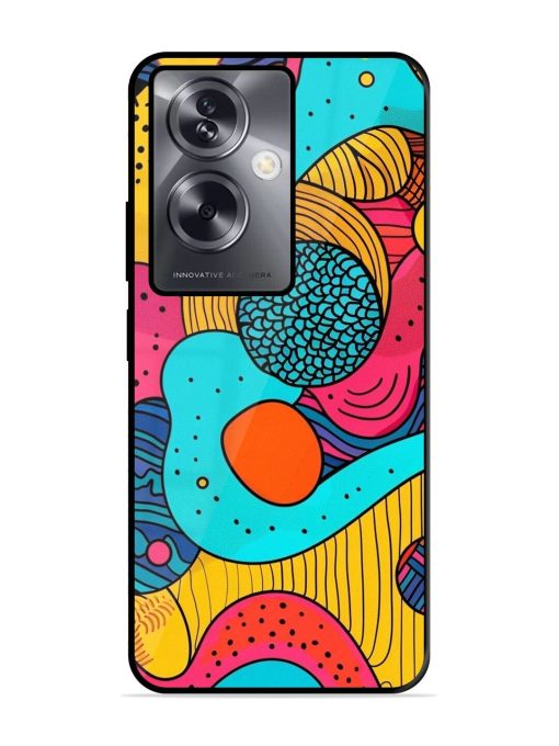 Psychedelic Patterns Glossy Soft Edge Case for Oppo A79 (5G) Chachhi