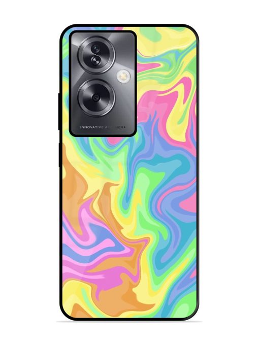 Whimsical Swirl Glossy Soft Edge Case for Oppo A79 (5G) Chachhi