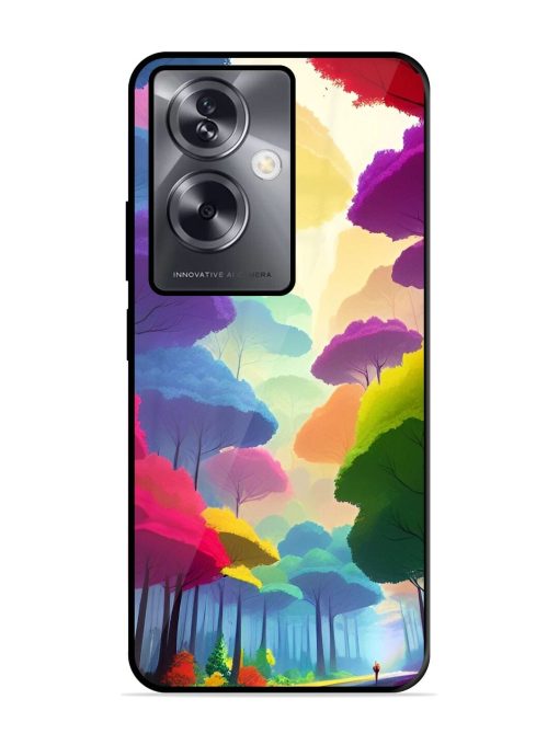 Rainbow Road Glossy Soft Edge Case for Oppo A79 (5G) Chachhi