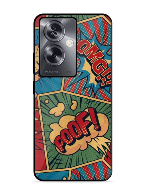 Comic Book Chaos Glossy Soft Edge Case for Oppo A79 (5G) Chachhi