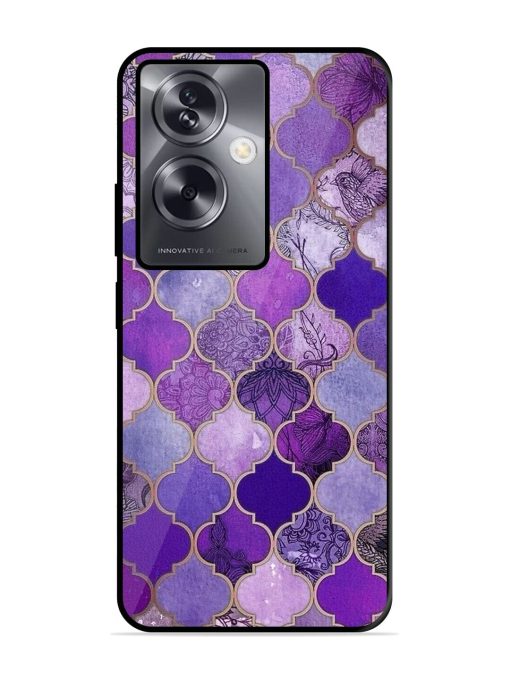 Purple Mosaic Magic Glossy Soft Edge Case for Oppo A79 (5G)