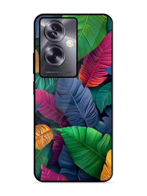 Tropical Tapestry Glossy Soft Edge Case for Oppo A79 (5G) Chachhi